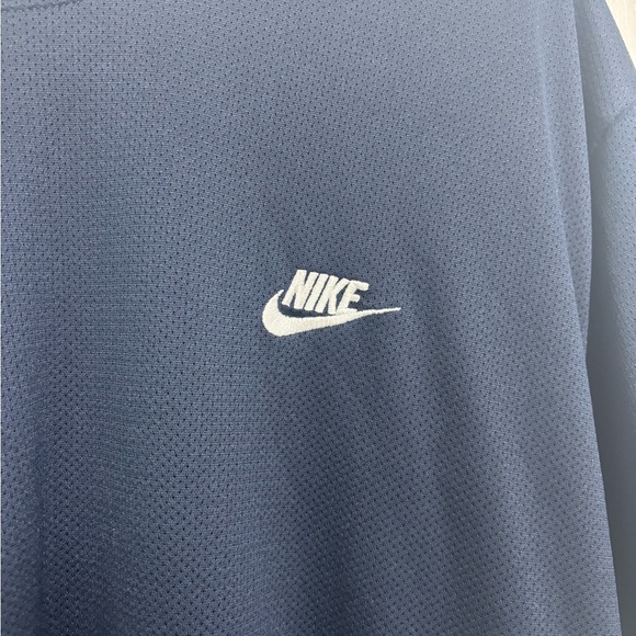 Nike Vintage Sportswear Athletic Jersey Mesh Tee Navy Blue Men’s Size XXL - Picture 3 of 7